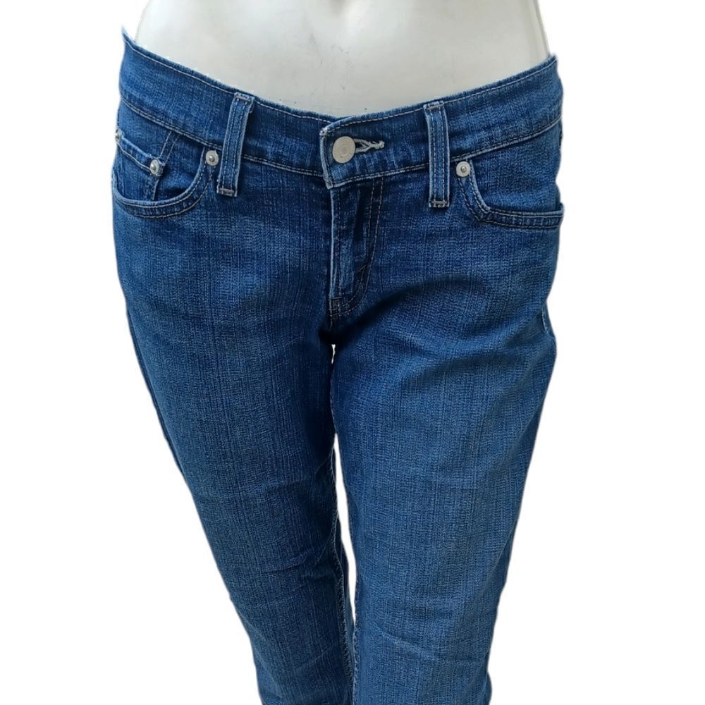 700421.....Levi's Superlow Straight leg Jeans 7 S/C, W28", 25"Inseam  7" Rise